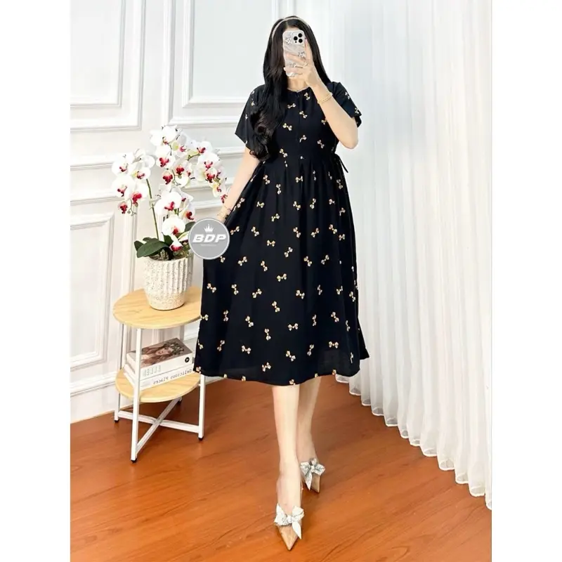 Daster Chibi Rayon Harian Santai Wanita Motif Pita Busui Resleting Depan Daster Wanita Lengan Pendek Ld 110 Baju Wanita Harian Murah Adem Baju Tidur Wanita Rayon Kekinian Terbaru Nyaman Batik Wanita Dress Kekinian Busui Bumil 0
