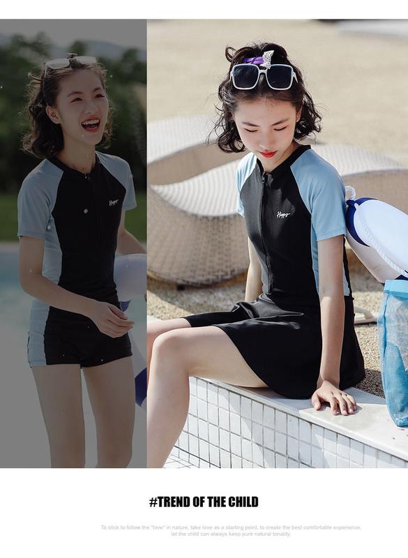 Product Introduction of Young and Older One-Piece Swimsuit for 2023 New Junior High School Student Quick-Drying Swimming Pool Special's Swimsuit Girls Summer 8