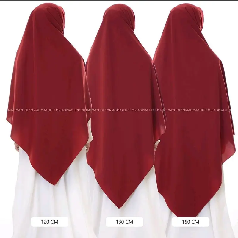 KHIMAR SEGIEMPAT WOLFIS 20 WARNA ++ TERLENGKAP || SIZE 115 x 115 , SIZE 130 x 130 DAN SIZE 150 x 150 Syari Muslim Jilbab Kerudung 1
