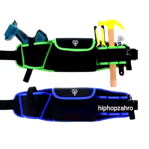 TAS PINGGANG PERKAKAS MESIN BANGUNAN WARNA HIJAU DAN BIRU TOOL BAG FUNNY SABUK ALAT