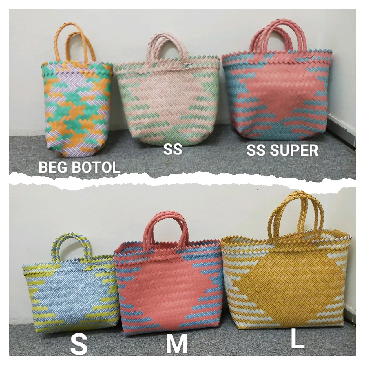 Beg Goodies / Beg Anyaman Murah / Cheap Shopping Bags / Beg Doorgift