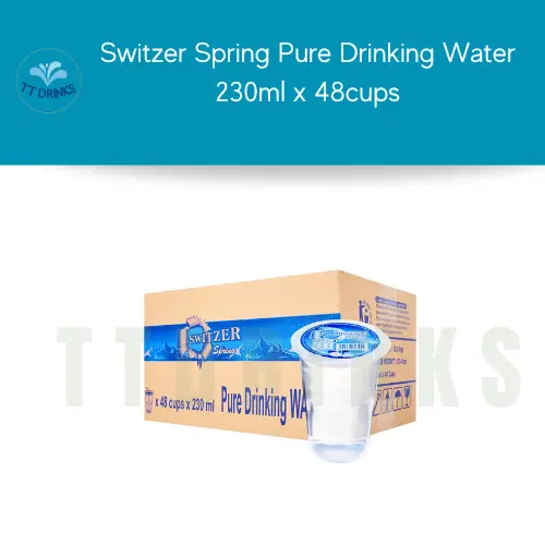 [BUY 10CTN FREE 1CTN] Switzercup : Switzer Spring Pure Drinking Water 230ml x 48cups