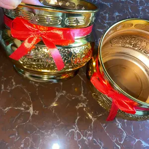 【Dikirim dlm 24jam】 3.5/5inch Hiolo Tempat Hio Emas Kuningan / Hio Dupa Kuningan / Hiolo Tempat Dupa Hio Emas ( zhou chai jing bou)