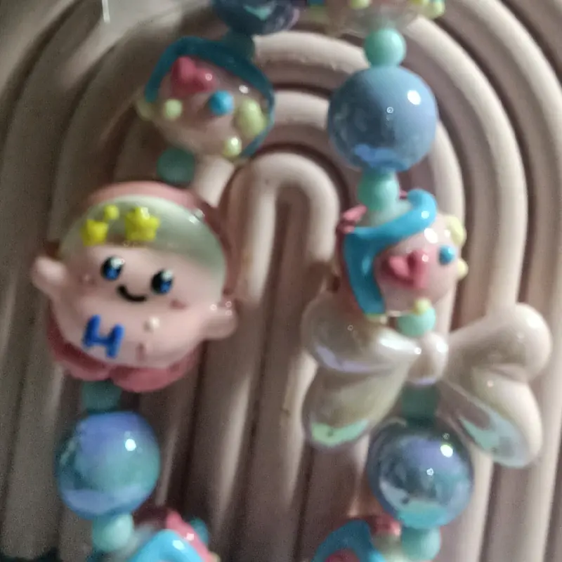 strap Hp Kirby pink blue cute manik serok 2