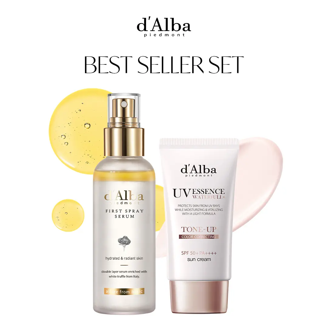 d'Alba Best Seller Set (First Spray Serum 100ml + Tone Up Sun Cream 50ml)