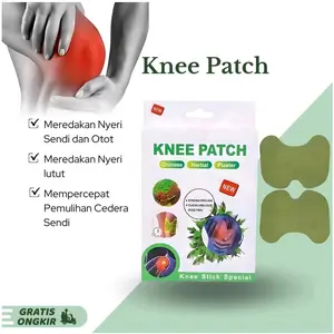 Knee Patch Herbal Plaster Koyo Lutut Pereda Nyeri Sendi 1 Box 10 Pcs Meredakan Nyeri Sedi dan Otot Mempercepat Pemulihan Cedera