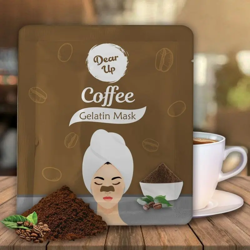 BPOM DEAR UP GELATIN MASK MASKER GELATIN KOMEDO WAJAH Mencerahkan Aging Hitam Dark Blackheads