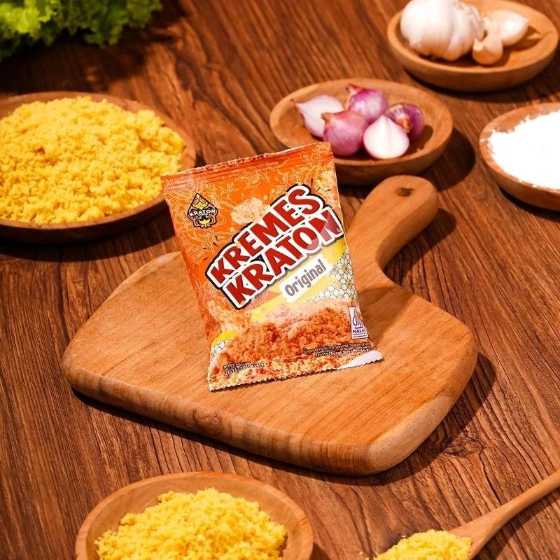 Kremes Ayam Kraton Sachet -  Kremes Original/Pedas Daun Jeruk/Keju/Jagung Bakar/Sapi Panggang 16g 3