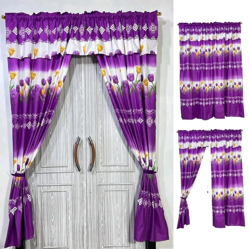 GORDEN SERUT JENDELA DAN PINTU BAHAN KATUN PAKET HEMAT ISI 5 PCS KAIN JENDELA Tali Katun Elegant Curtain 6