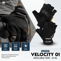Gambar Hikemore Glove Velocity 01 Sarung Tangan Motor Pria Wanita - Black Full, M dari Hikemore Kab. Tangerang 1 Tokopedia