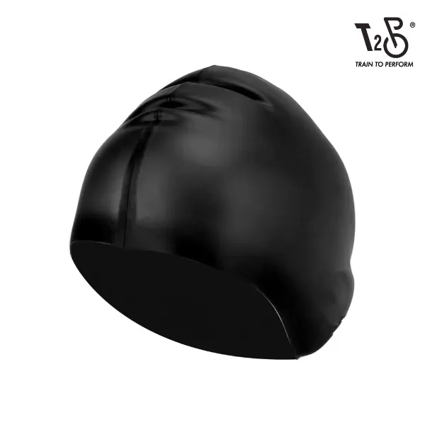 T2P Swim Cap High Elasticity Adult Silicone Swimming Cap Unisex Larger Thicker Swimming Liner Waterproof for Long Hair Water Sports