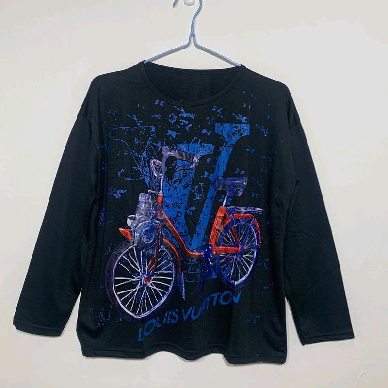 Kaos Wanita Kekinian Lengan Panjang Baju Bike Hitam Baju Atasan Wanita Terlaris Terbaru / Atasan Hijab Viral Adem Polos Lembut Nyaman 2