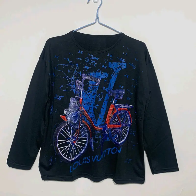 Kaos Wanita Kekinian Lengan Panjang Baju Bike Hitam Baju Atasan Wanita Terlaris Terbaru / Atasan Hijab Viral Adem Polos Lembut Nyaman 2