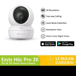 PROMO CAMERA IP WIFI EZVIZ H6C 3MP PRO 2K SMART WIFI PTZ 360°