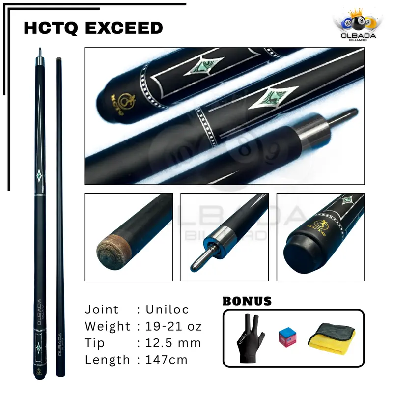 HCTQ Carbon Stik Billiard / Stick Billiard / Ball Sports / Stik Karbon 8
