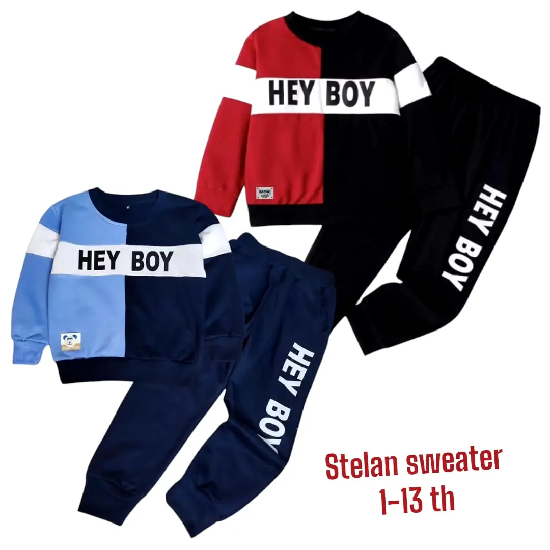 Masyken Masyken Heyboy - Setelan Sweater Anak Laki Usia 1 - 13 Tahun