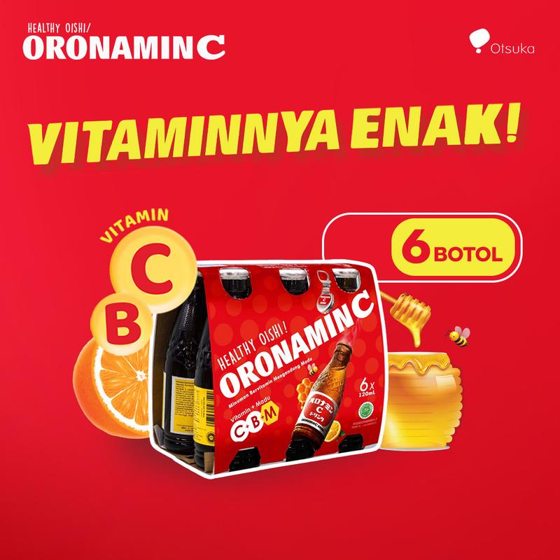 ORONAMIN C DRINK 120 ml Cluster Pack isi 6 Botol 0
