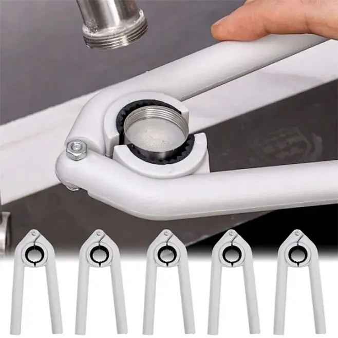 Kunci Aerator untuk Perbaikan, Membuka Saringan Wastafel, Nozel Keran, Bubbler, Tang Dasar, Kunci Keran, Alat Pelepas Corong Keran Dapur.-FZX