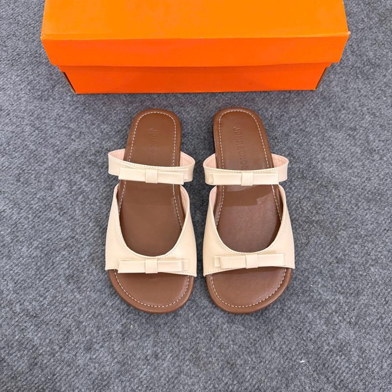 Dép Lê Nữ 2 Quai Cách Điệu Nơ Xinh Đẹp Dễ Đi, Dễ Phối Đồ GL09 2