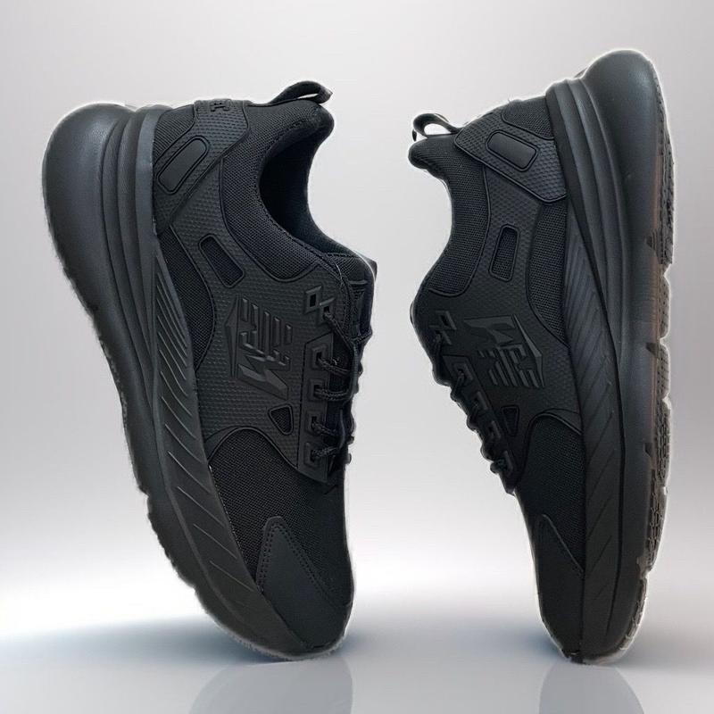 SEPATU FULL BLACK SEPATU SEKOLAH KERJA SANTAI RUNNING PRIA DAN WANITA ...