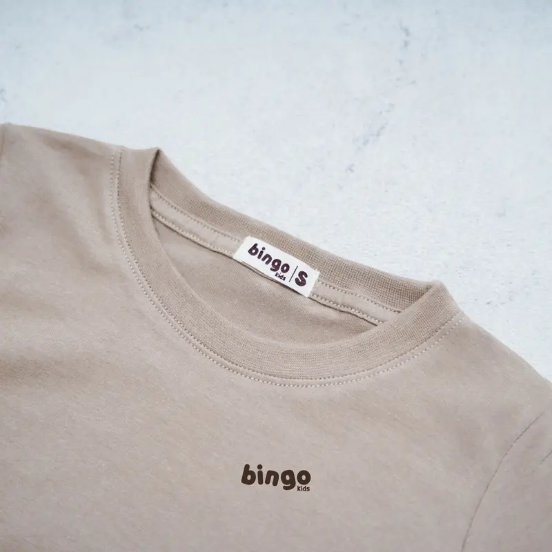 Basic T-Shirt Anak 1-5 Tahun Kaos Polos Anak Brown Series 1