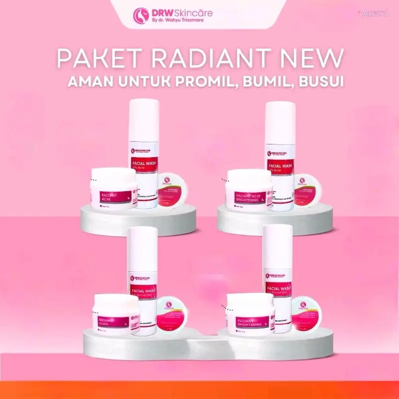 paket all reguler DRW skincare original 100% Perawatan Wajah Facial Muka Membersihkan Mencerahkan 0
