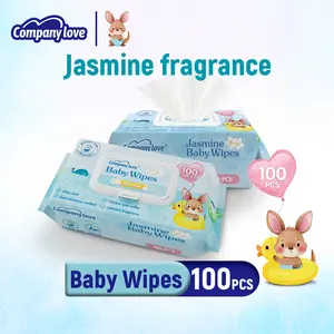 Tisu Basah Bayi Isi 100 Lembar Wangi Melati Company Love Tisu Basah 100 Pcs Pack Lembut Tanpa Alkohol untuk Perawatan Bayi dan Kesehatan Bayi Wangi Segar dan Alami - Wipes
