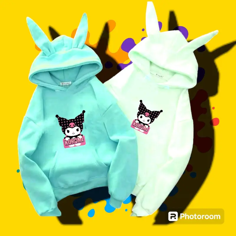 hoodie kuromi anak lucu terlaris cantik murah model kekinian jaket kuromi cinamorol melody sanrio 4