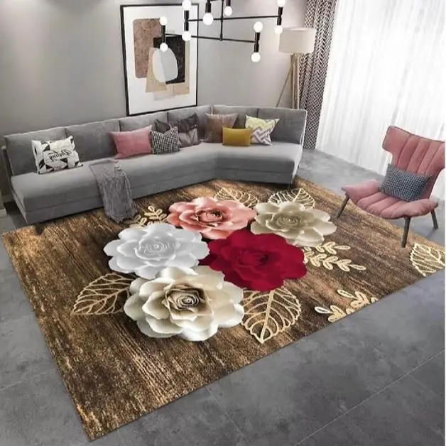 Carpet 3D Crystal Velvet Paling Besar /New Design Karpet size (7x10)kaki,(5xl),(200cm x 300cm) Kain Kamar