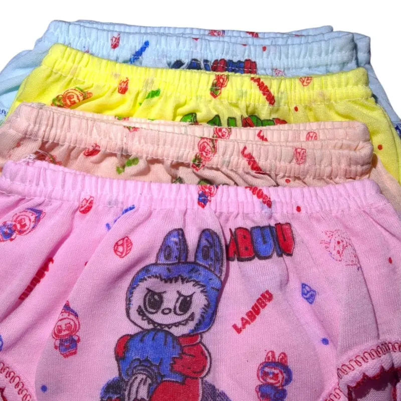 Promo CD Labubu isi 12 pcs Celana Dalam Anak Perempuan Usia 2-8 Tahun Cd Daleman Anak Cewek Motif Lucu 8