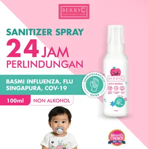 BerryC Sanitizer Spray 100ml - Active Hand Sanitiser Bayi Anak Kulit Tangan Sensitif Tanpa Alkohol