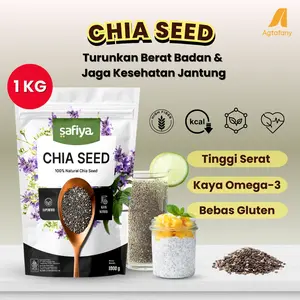 Chia Seed Organik 1 kg Biji Chiaseed Cia Hitam Mexico Premium Safiya