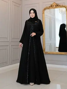 Zelindra Spangle – Abaya Turki Crinkle Airflow Mewah, Payet Sequins, Syari Wudhu & Busui Friendly, Untuk Kondangan dan Lebaran 2026 Zelindra Spangle – Abaya Turki Crinkle Airflow Mewah, Payet Sequins, Syari Wudhu & Busui Friendly, Untuk Kondangan dan Lebaran 2026