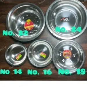 Pet Bowl Stainless Stell Mangkok Tempat Makan Hewan Kucing Anjing Cat Dog 14 Cm