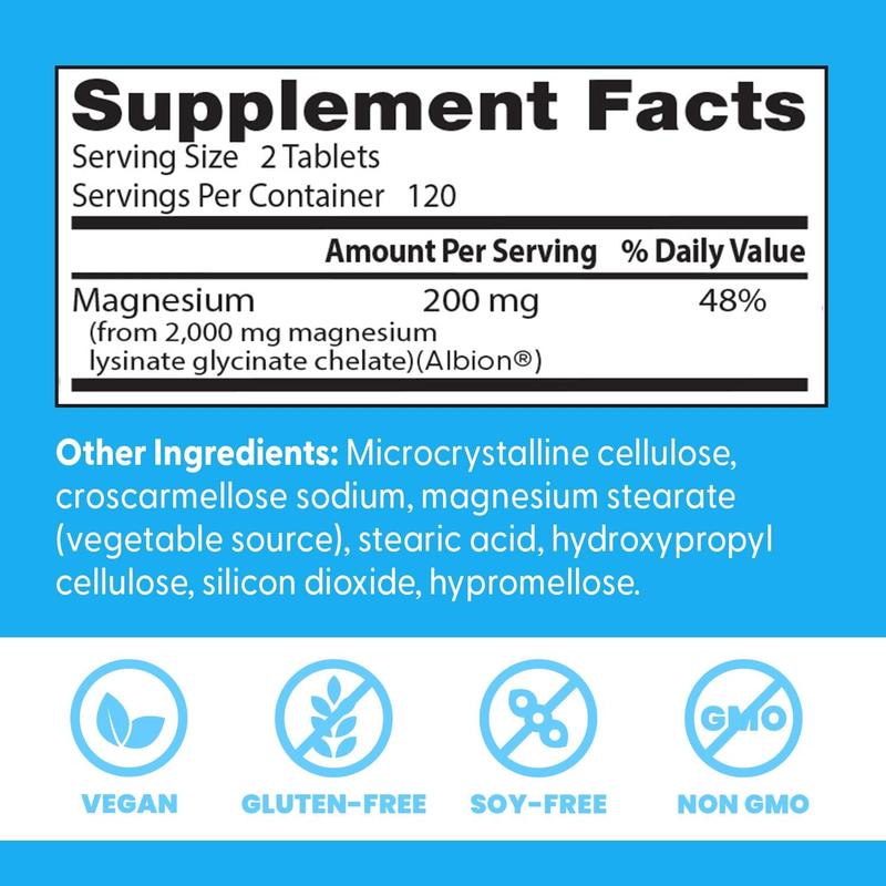 Doctor's Best High Absorption 200 mg Magnesium L-Glycinate 1