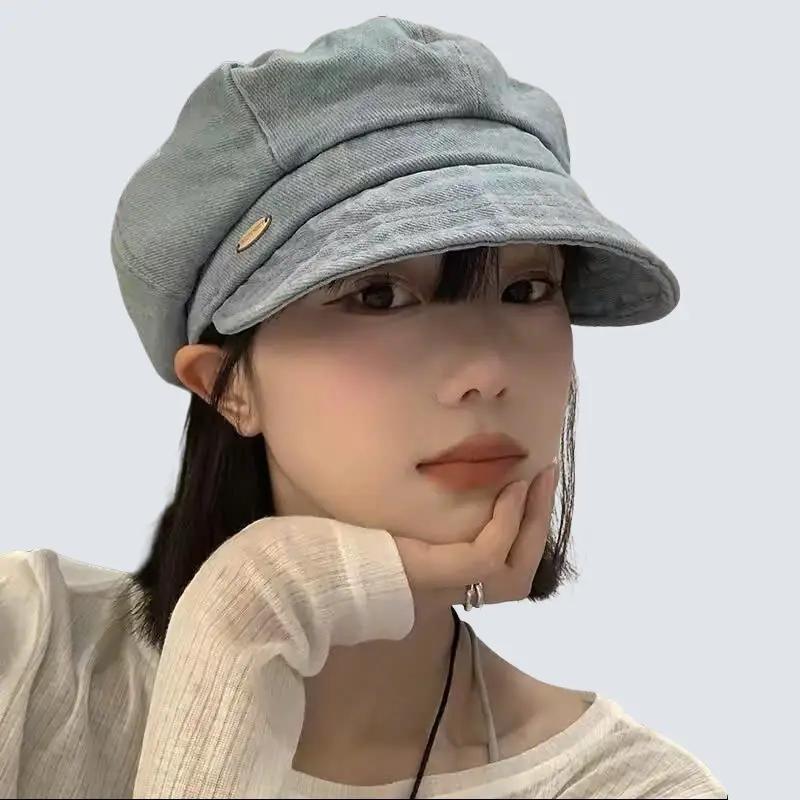 MNJ150 Mũ Nồi Jean Nón Beret Phong Cách Thời Trang Cho Nữ Xinh Size 54-58cm
