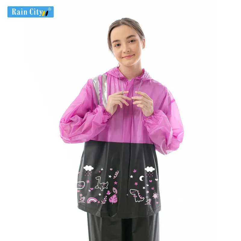 Jas Hujan Setelan Basic Doodle - 67161 2