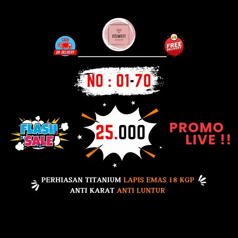 01-70 Kalung Gelang Tangan Anting Cincin TITANIUM Trendi Kualitas  Premium,Hadiah Kado 03 Kalung