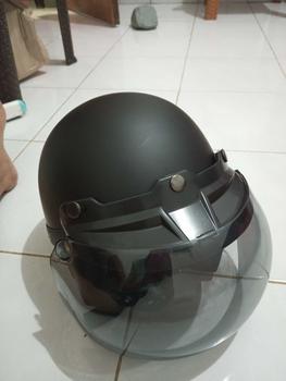 Product Review of Helm Bogo Setengah Chip Vespa Kendaraan Motorcycle from C**o 0
