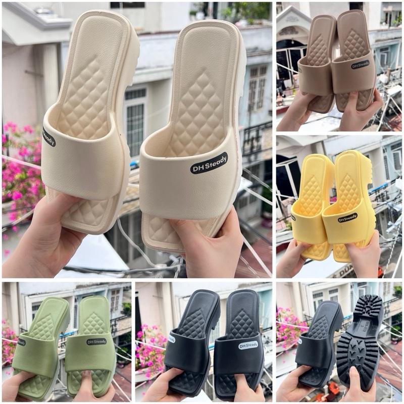 Dép duwa đế cao chống thấm nước quai ngang đúc liền DH 378