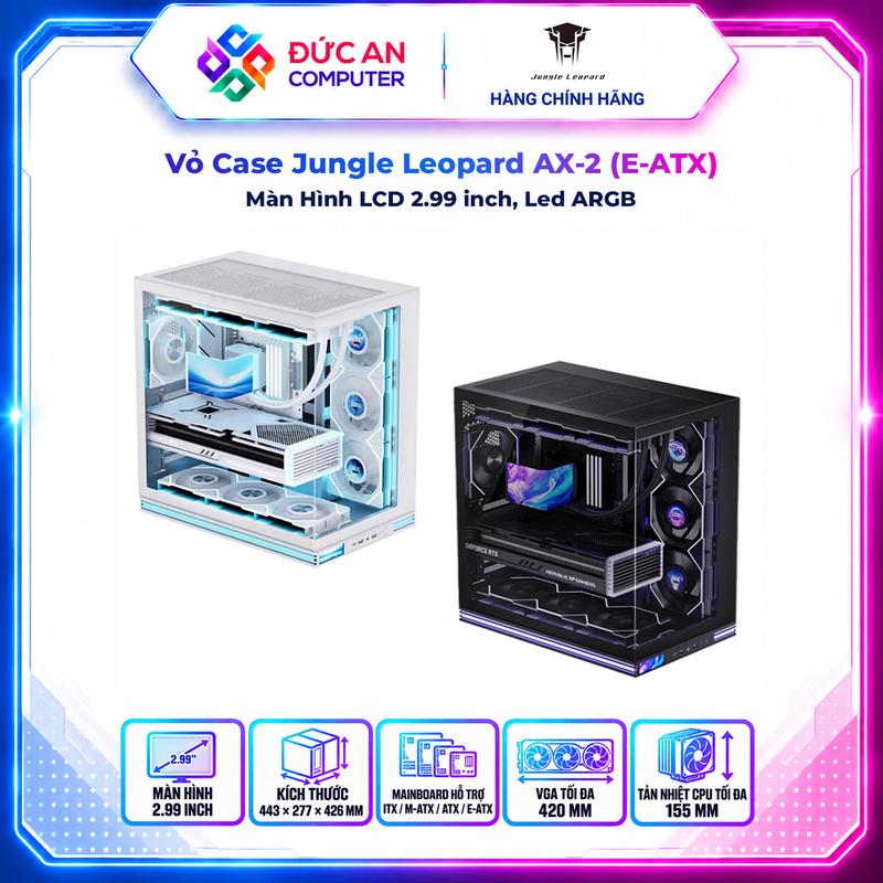 Vỏ Case Jungle Leopard AX-2 (E-ATX / Màn Hình LCD / Led ARGB)