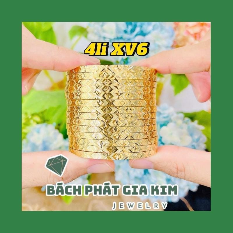 Vòng ximen 4 li XV6 đồng hội mạ 18k, đeo hàng ngày bền màu