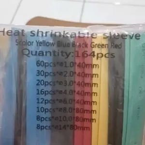 Heat Shrink Isolasi Bakar Selang Bakar Kabel Bakar 580 ~ 164 pcs