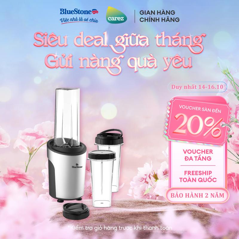 Máy Xay Sinh Tố BlueStone BLB-5310 Công Suất 450W 3 Cối Xay 0.6L Chất Liệu An Toàn LFGB Tiện Lợi Khi Mang Đi Làm Tập Thể Thao Dã Ngoại