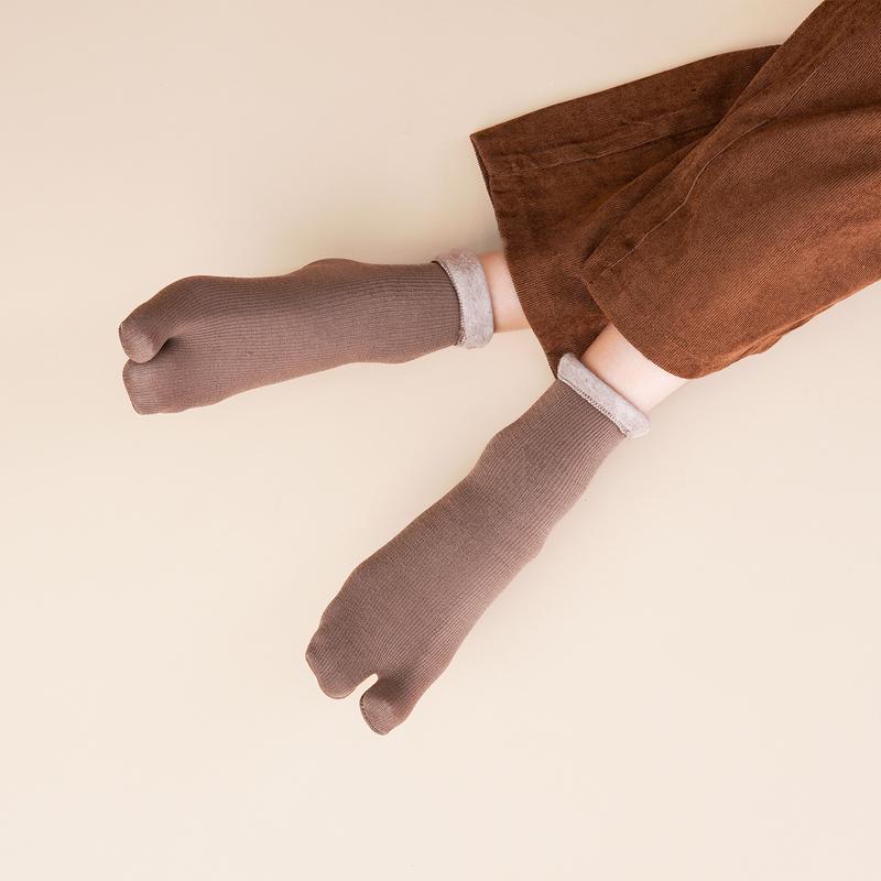  Set 10 Đôi Tất Cổ Cao Giữ Nhiệt Mùa Đông Lót Lông Lót Nỉ TX102 