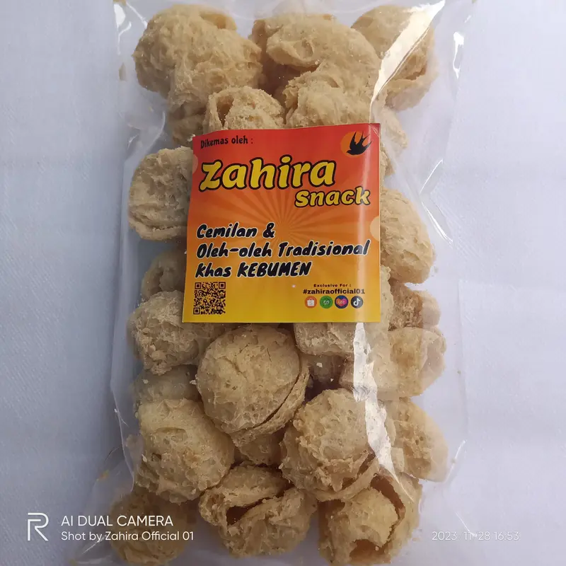 Keripik Tahu Walik Original Kripik Tahu Bulat Gurih Bulat Mini 100gram 2