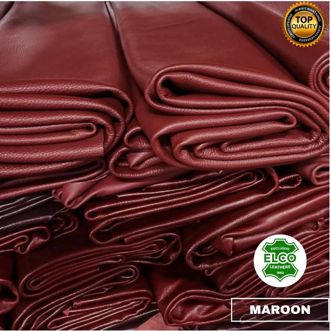 Kulit Domba Warna Maroon Kualitas Premium untuk Jaket, Tas, Dompet dan Sarung tangan Pakaian