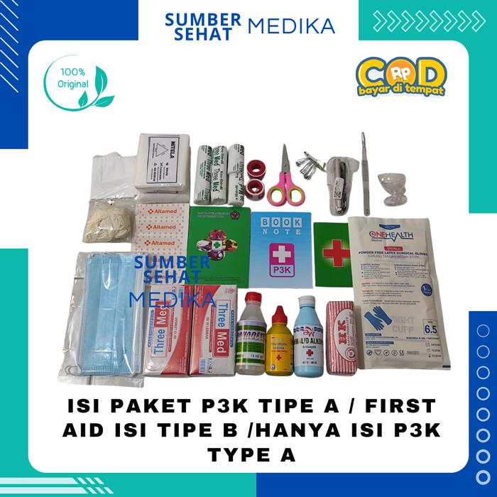 Jual ISI Paket P3k Tipe A / First Aid Isi Tipe A /Hanya isi p3k Type A ...