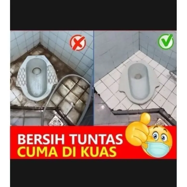 SONIC Toilet Cleaner pembersih kerak toilet keset kamar Pembersih Noda Kerak Toilet Kloset 1 Liter Produk 100% original ampuh Pembersih Kerak Toilet Kemasan 1 Liter / Keramik / Kran / Stainless / Kloset / Cairan Ajaib By Sonic Shower 7