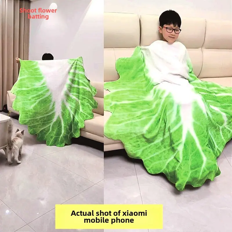 Chăn Củ Cải, Siêu Mềm, Thích Hợp Cho Người Lớn Và Trẻ Em, Thiết Kế Sáng Tạo Và Vui Nhộn, Kích Thước Trẻ Em 3